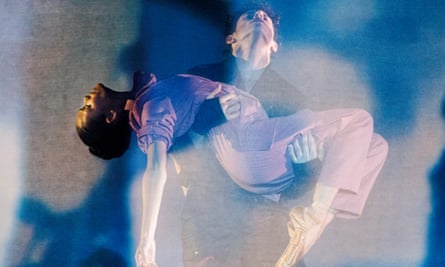 Christopher Gerty and Tanya Howard in Wayne McGregor’s Maddaddam in its world premiere by the  Ballet of Canada in November 2022.