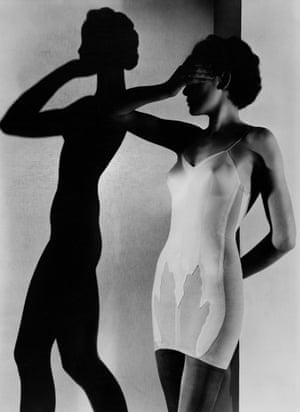 In Vogue: Untitled, corset Laure Belin for Vogue Paris, 1939In the 1940s, Erwin Blumenfeld, approaching fifty, established himself as one of New York’s leading fashion photographers. His covers for magazines such as Harper’s Bazaar and Vogue are classics