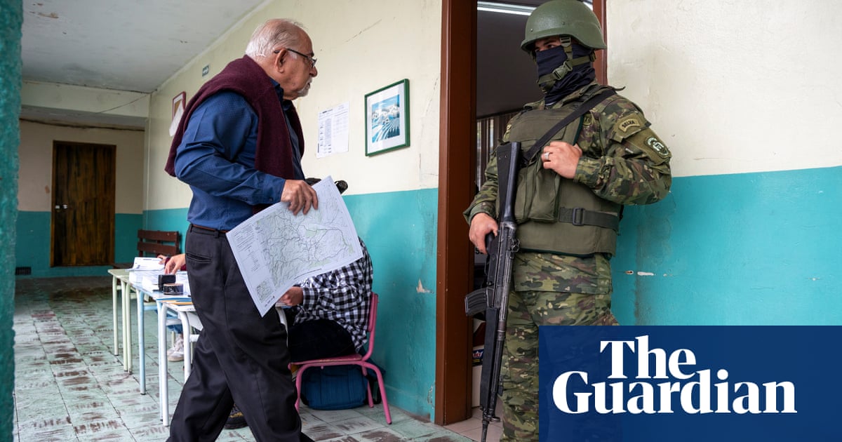 Ecuadorians vote for new president in election marred by candidates murder The Guardian Ecuadorians vote for new president in election marred by candidates murder The Guardian