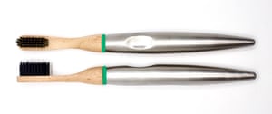 Barnaby’s Brushes makes recycled stainless steel toothbrushes with bamboo heads. Bristles are nylon 6. Toothbrush, £12, wearthlondon.com