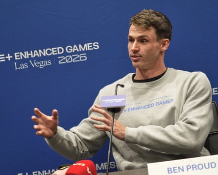 Ben Proud defended his participation in the Enhanced Games at a press conference in Las Vegas.