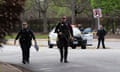 Scene of a deadly shooting in Austin<br>Austin police officers investigate at the scene of a deadly shooting at an apartment complex in Austin, Texas, U.S., April 18, 2021. REUTERS/Nuri Vallbona