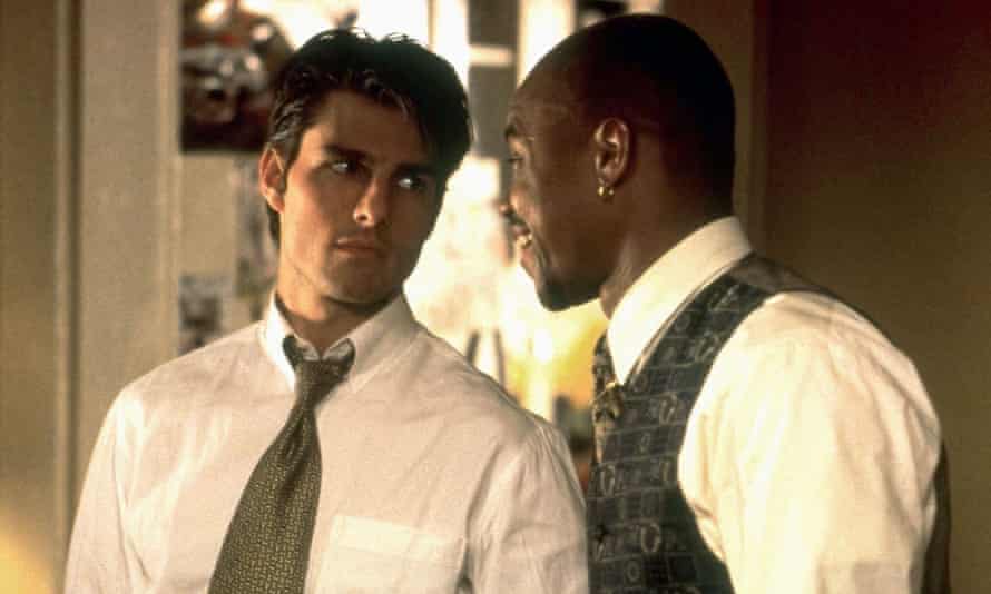 Tom Cruise and Cuba Gooding Jr in Jerry Maguire.