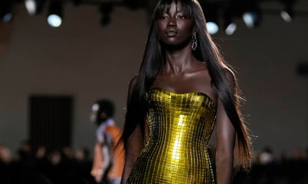 Donatella Versace channels 1990s joy in bright spring/summer collection | Milan fashion week | The Guardian Donatella Versace channels 1990s joy in bright spring/summer collection | Milan fashion week | The Guardian
