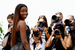 Cannes, France. The actor Karidja Touré poses during a photo-call at the 76th Cannes film festival