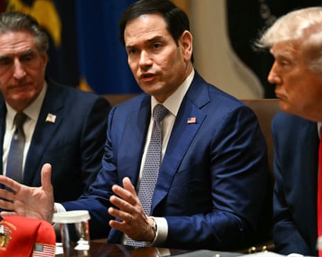 Marco Rubio tells the cabinet meeting about how US-Iran talks are going.