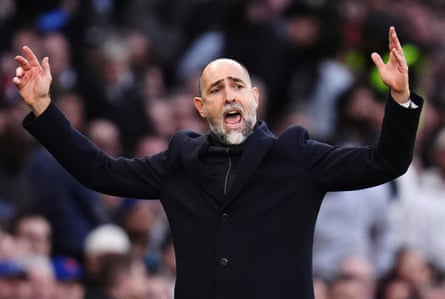 Igor Tudor gestures on the touchline.