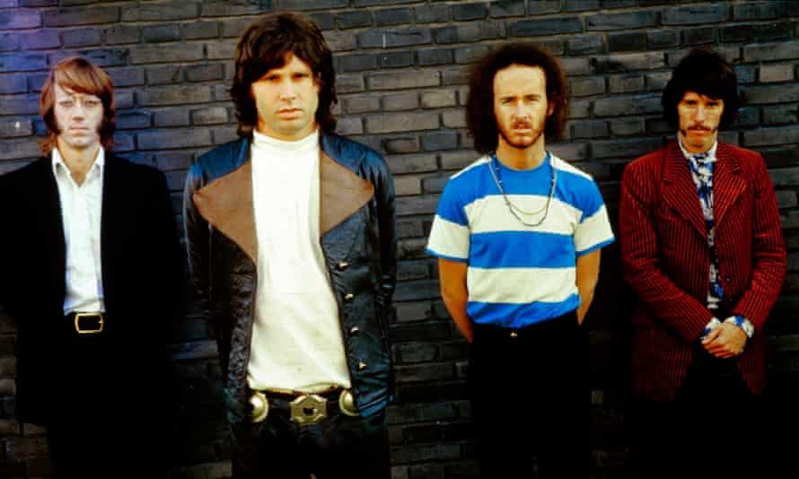 The American rock group Doors posed in Germany in 1968. From left to right: Ray Manzarek (1939-2013), Jim Morrison (1943-1971), Robby Krieger, John Densmore.