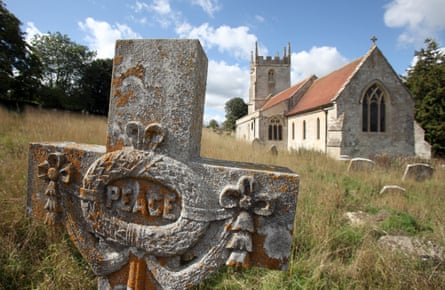 The churchyard of St Giles in Imber