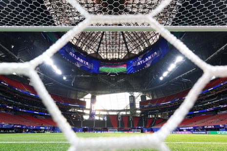 General view inside Atlanta Stadium.
