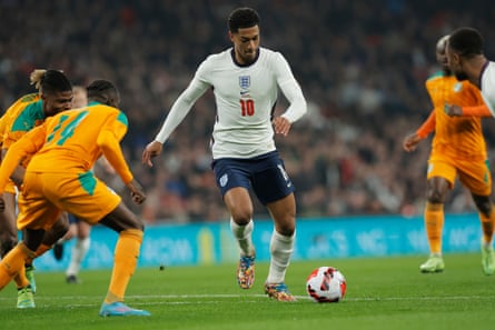 Jude Bellingham memulai setiap pertandingan untuk Inggris di Piala Dunia 2022.