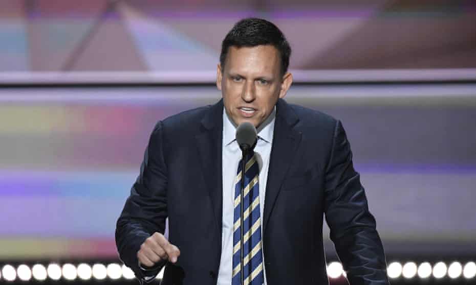 Peter Thiel speaking at the Republican National Convention earlier this year.