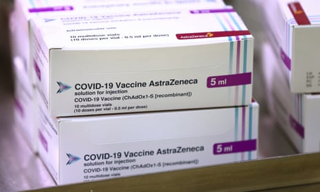 Doses of the COVID-19 vaccine developed by Oxford University and drugmaker AstraZeneca