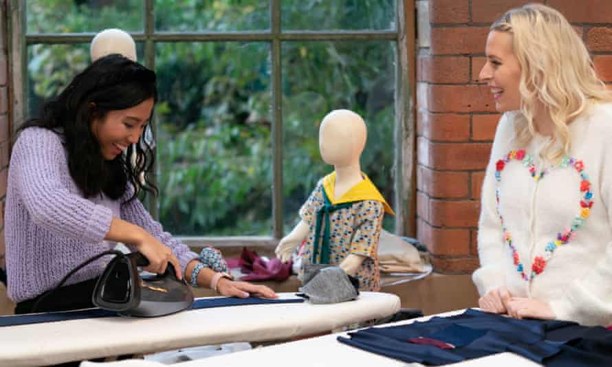 Man Yee and Sara Pascoe in The Great British Sewing Bee.