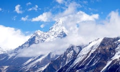 Ama Dablam in the eastern Himalayan range of Koshi Province, Nepal