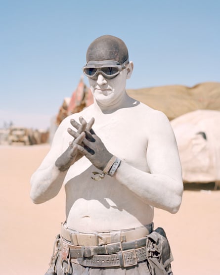Wasteland Weekend 2018Ace, from the War Spawn tribe dressed as a War Boy from Mad Max: Fury Road. “Once you attend the event, it feels like a big family gathering with everyone welcoming you in.”