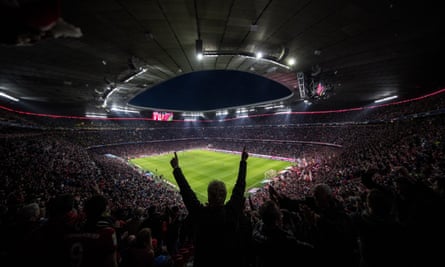 A general view during the Bundesliga match between FC Bayern Muenchen and Borussia Dortmund.