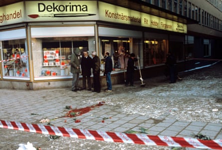 The site of Olof Palme’s murder in Stockholm in 1986.