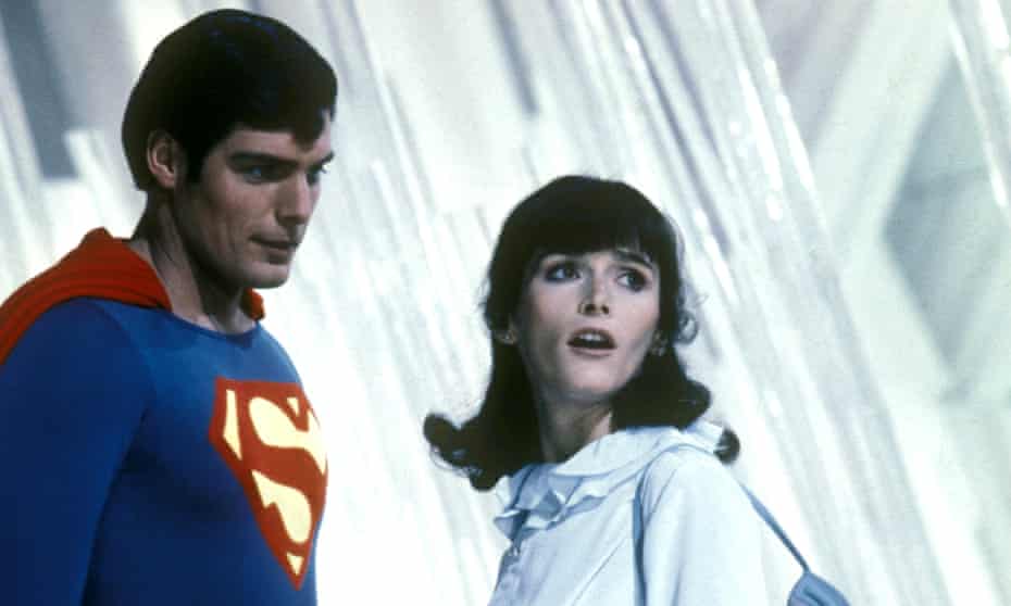 Christopher Reeve and Margot Kidder in Superman 2.