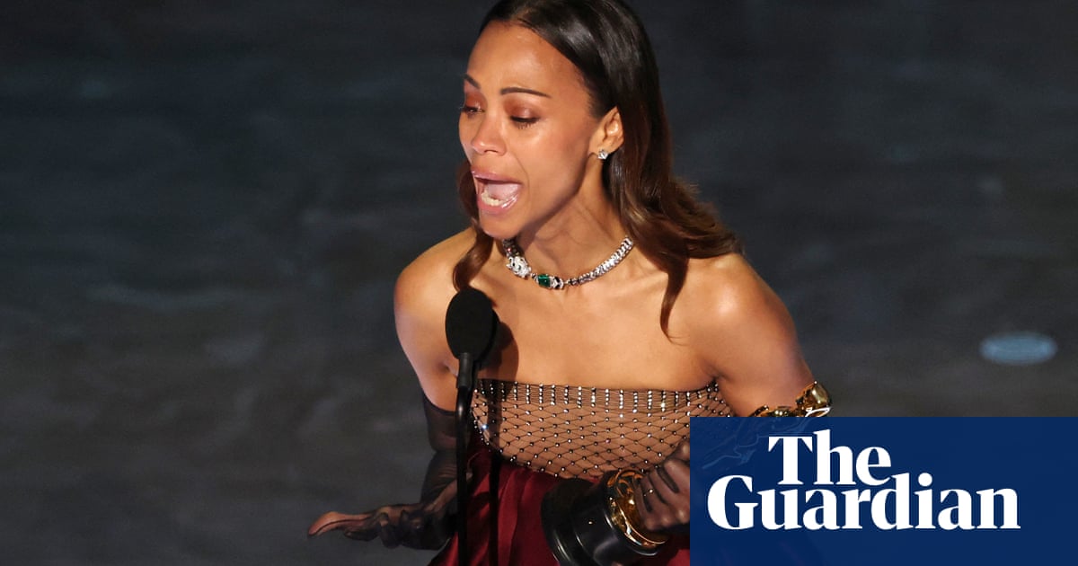 Zoe Saldana wins best supporting actress Oscar for Emilia Perez
