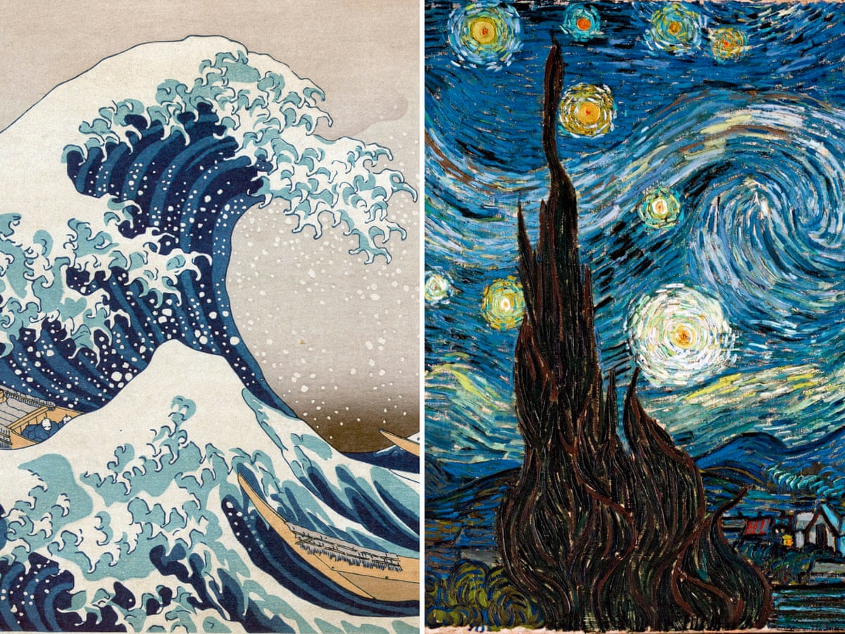 How Hokusai S Great Wave Crashed Into Van Gogh S Starry Night Van Gogh The Guardian How Hokusai S Great Wave Crashed Into Van Gogh S Starry Night Van Gogh The Guardian