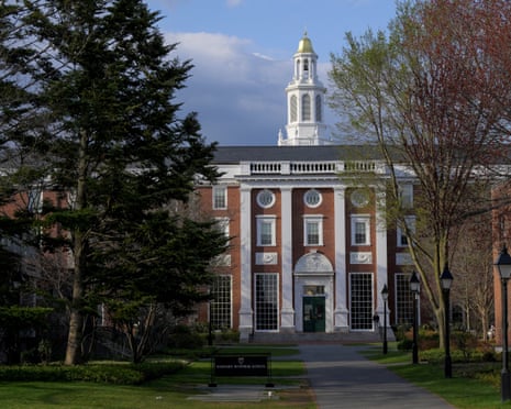 A view of the business school at Harvard