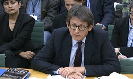 Alan Rusbridger appears before the home affairs select committee on 13 December 2013