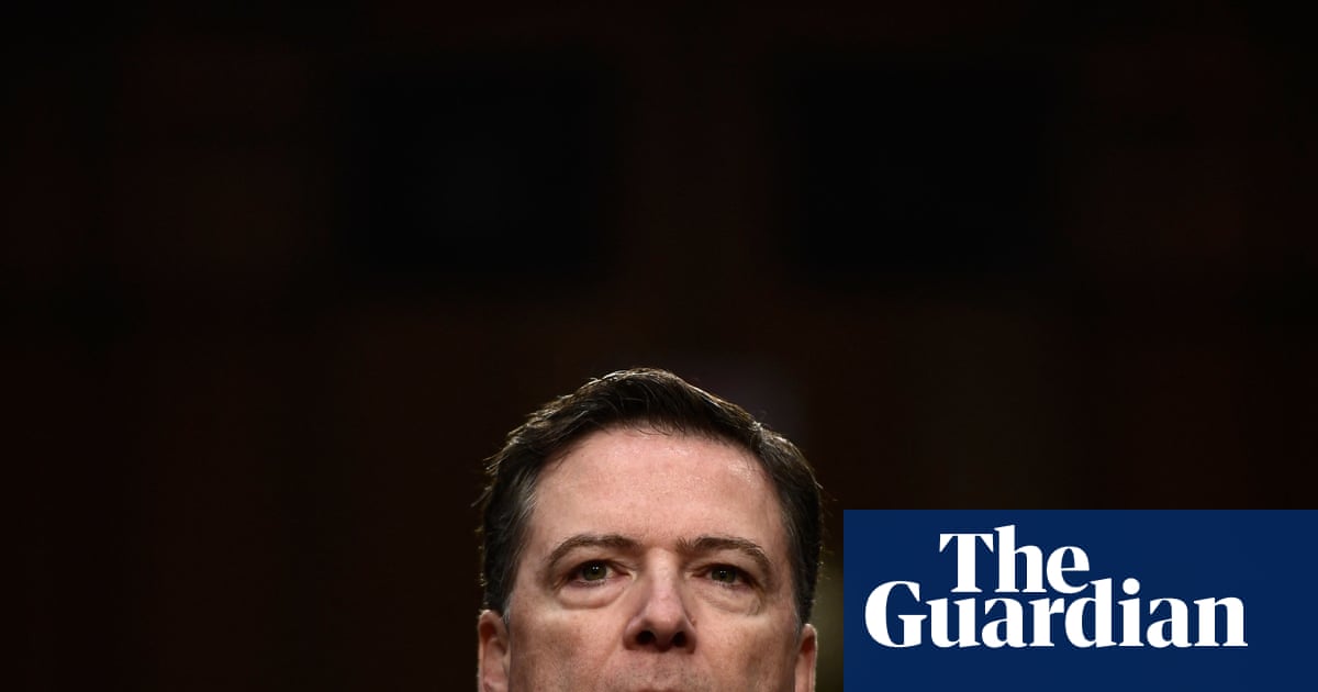 James Comey, moments before learning that seashell numerology is now a federal offense in Trump’s America.