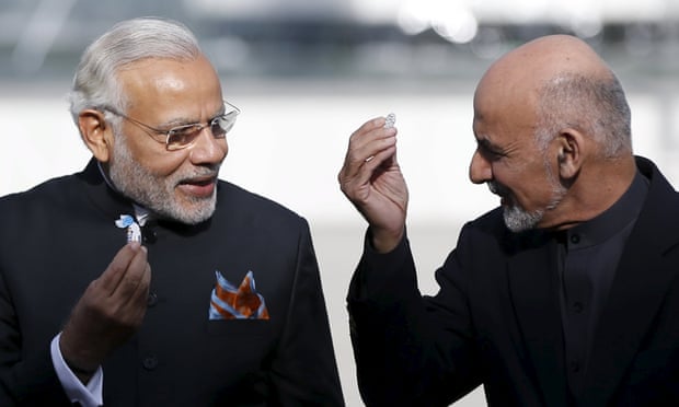 India’s prime minister, Narenda Modi, and Afghanistan’s president, Ashraf Ghani