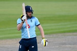Bairstow celebrates his half century.