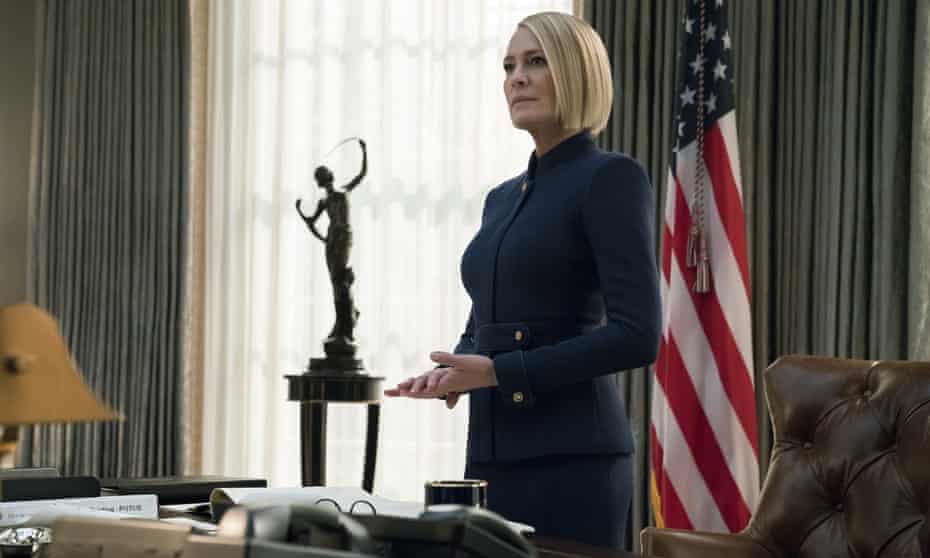 Robin Wright in House of Cards, Netflix’s first big hit series. 