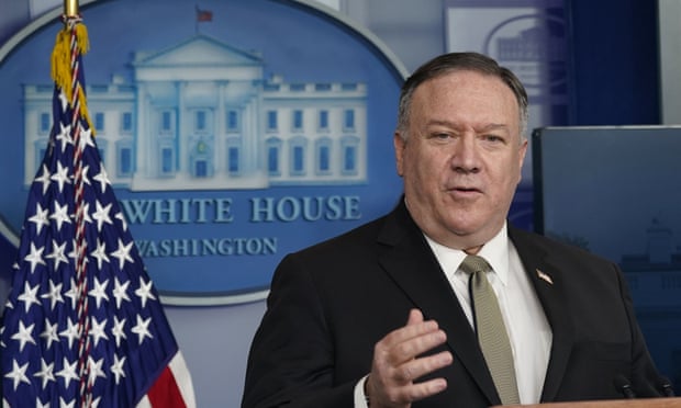 The US secretary of state, Mike Pompeo, says displays of support for China receive little in return.