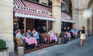 The restaurant terrace of the ‘La Fontaine de Mars’ restaurant in Paris