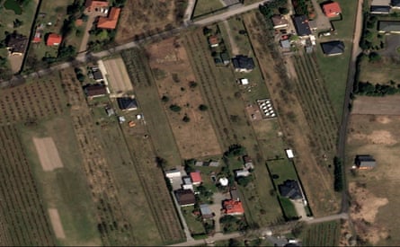 The Starlink station in Wola Krobowska, Poland, April 2026.