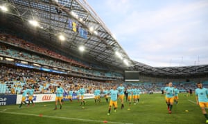 The Socceroos at ANZ Stadium in Sydney