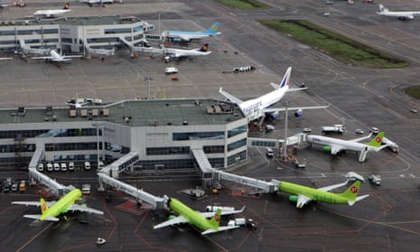 Planes at a Moscow airport
