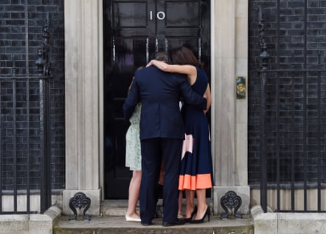 Britain’s Prime Minister Cameron leaves No. 10 Downing Street