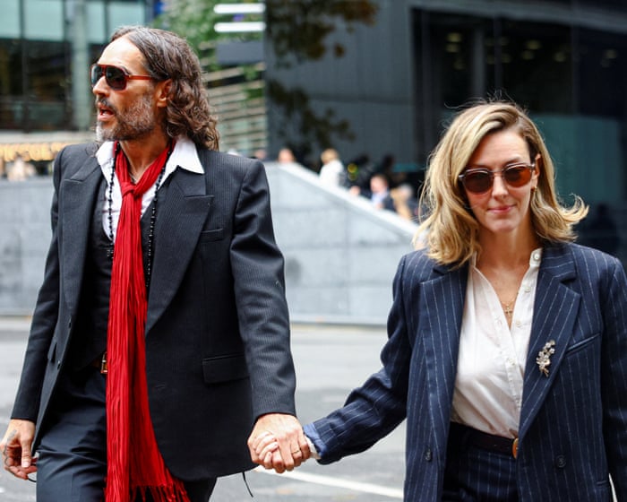 Russell Brand’s wife tells court he is ‘amazingly attentive husband’