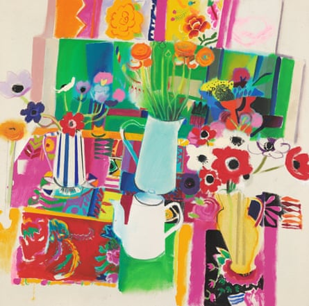 Pauline Vincent’s painting Anemone and Jugs