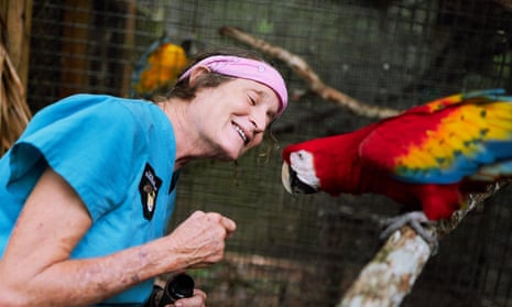 Sharon Matola was an expert on the scarlet macaw and fought to protect its riverside nesting sites.