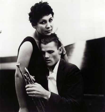 Liliane Rovère with jazz musician Chet Baker in the 1950s.