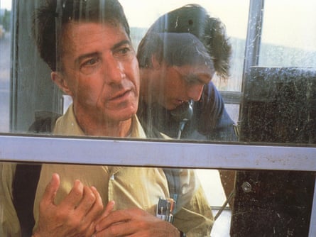 The charm of special powers … Dustin Hoffman and Tom Cruise in Rain Man.