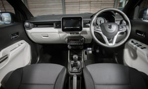 The interior of the Ignis. The touchscreen requires nimble fingers