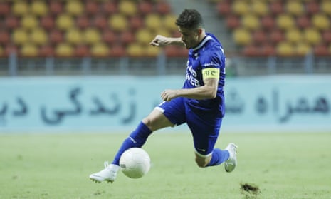 Voria Ghafouri on the ball