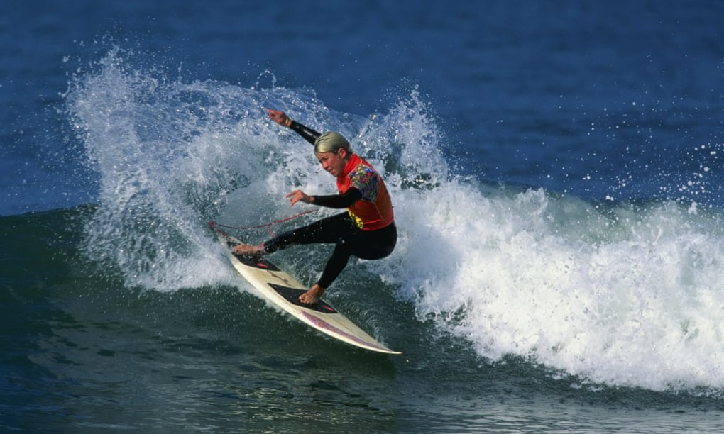 Pauline Menczer surfing during the Body Glove Surfbout XII at Lower Trestles in San Clemente, California.