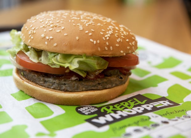 A Hungry Jack’s ‘Rebel Whopper’ – a plant based burger alternative