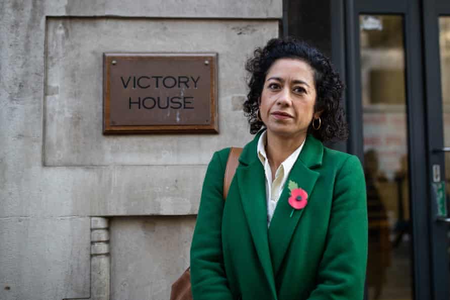 Samira Ahmed at the Central London Employment Tribunal, Victory House, London, 31 October.
