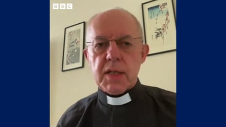 Archbishop of Canterbury says rioters ‘defile the flag they wrap themselves in’ – video