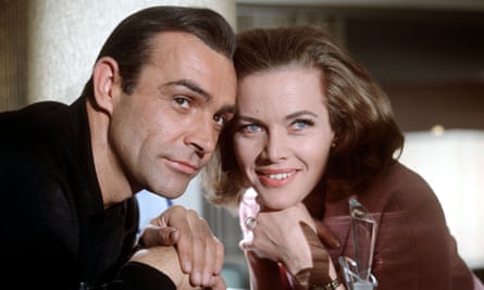 Sean Connery and Honor Blackman in Goldfinger.