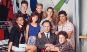 The cast of Saved by th e Bell in at The Max diner